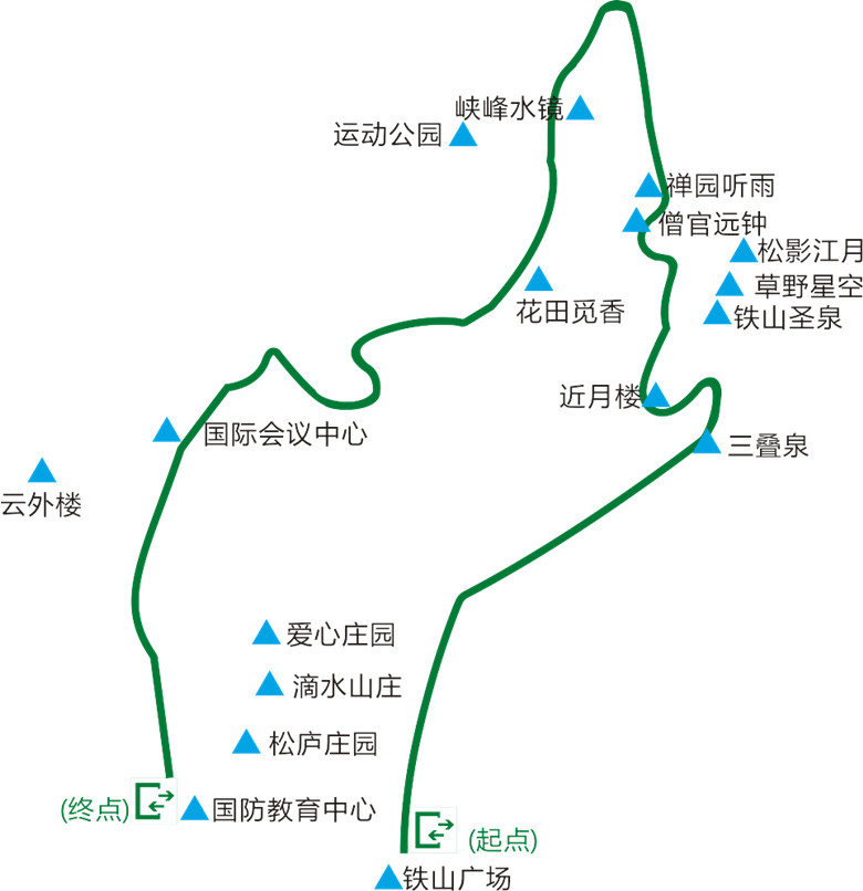 江北铁山坪漫步品游线路