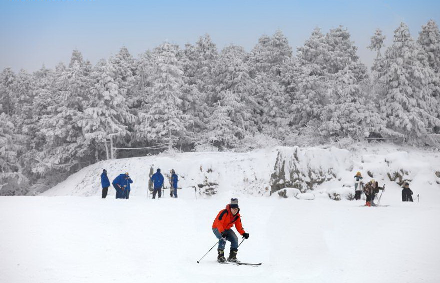 仙女山雪景