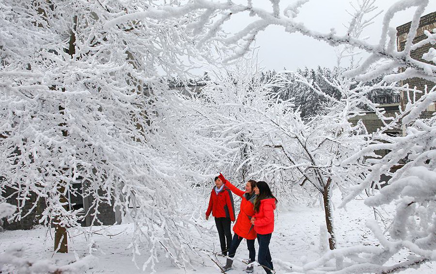 仙女山雪景